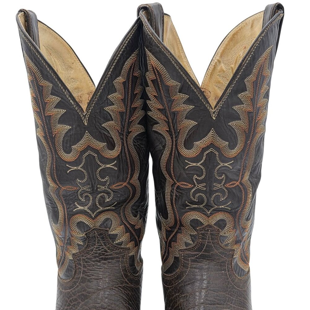 Justin 2223 Rick Grimes Walking Dead Cowboy Boots Mens 11E Wide Screen Accurate - Picture 13 of 16